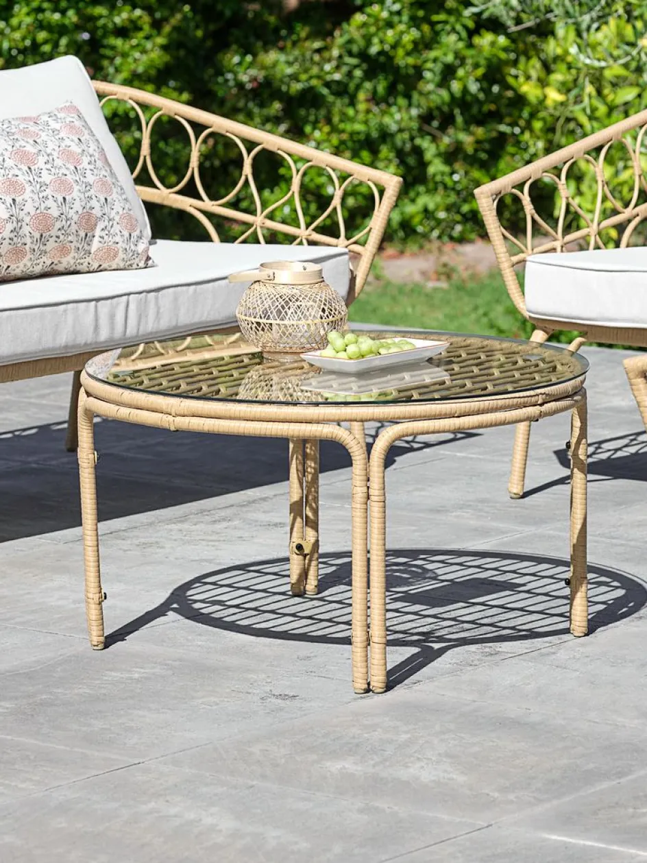 JENNUMTable lounge JENNUM Ø80xH44 naturel-JYSK Hot