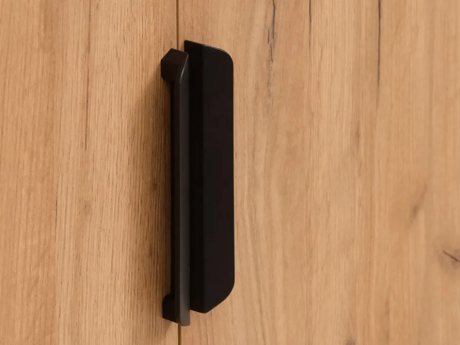 JENSLEVArmoire JENSLEV 144x176 3 portes 3 tiroirs coloris chêne nat-JYSK Online