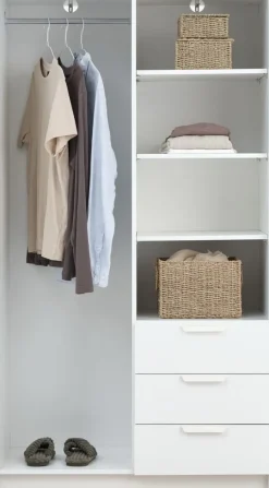 JENSLEVArmoire JENSLEV 96x176 2 portes 3 tiroirs-JYSK Best