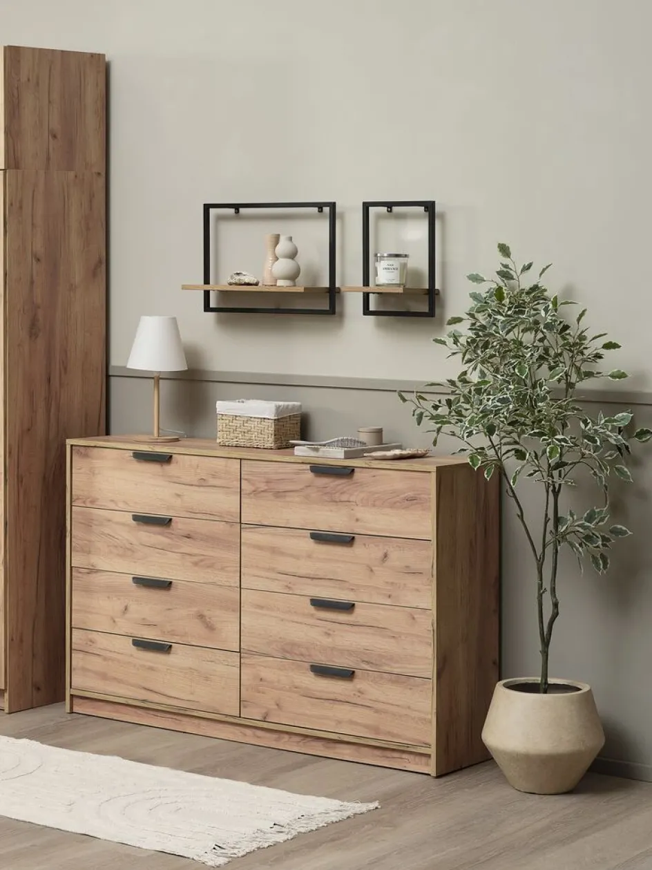 JENSLEVCommode 4+4 tiroirs JENSLEV coloris-JYSK Outlet