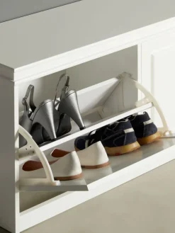 JERUPMeuble chaussures/banc JERUP 2 compartiments blanc-JYSK Discount