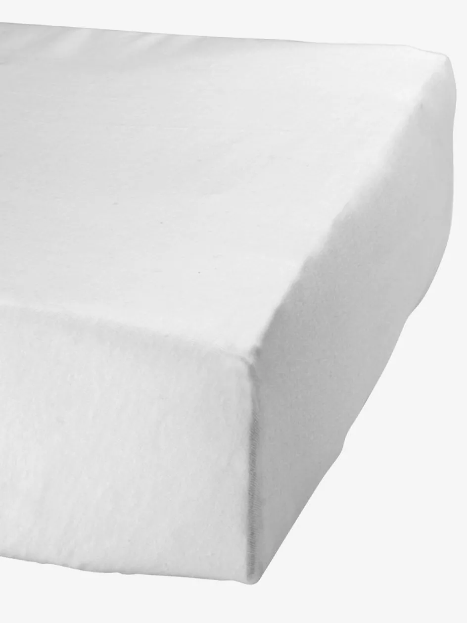 JETTEGoldDrap-housse Jersey JETTE 60x120x15 blanc-KRONBORG