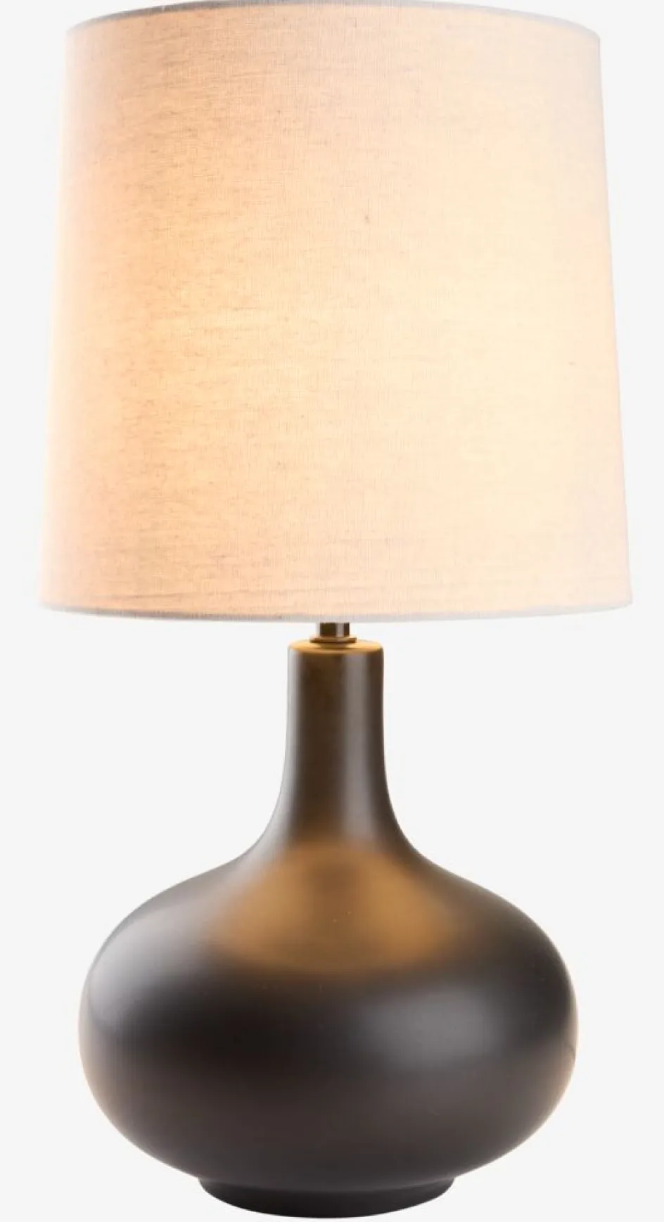 JOACHIMLampe de table JOACHIM Ø27xH54cm beige/noir-JYSK