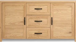 JUNGENBuffet JUNGEN 2 portes 3 tiroirs coloris chêne-JYSK Discount