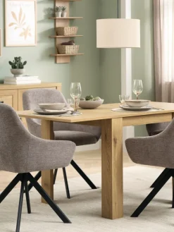 JUNGENTable JUNGEN 80x80/160 coloris chêne-JYSK Online