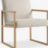 KALUNDBORGFauteuil KALUNDBORG tissu sable/chêne naturel-Royal Oak Sale