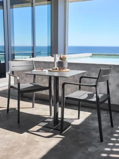 KAPPRUET + INGSTRUPKAPPRUET L65 table + 2 INGSTRUP chaises noir-JYSK Discount