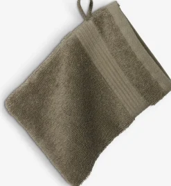 KARLSTADGoldGant de toilette KARLSTAD 15x21 olive-KRONBORG