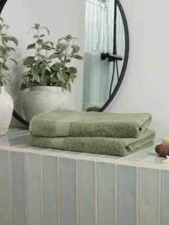 KARLSTADGoldServiette de toilette KARLSTAD 50x100 vert armée-KRONBORG Sale