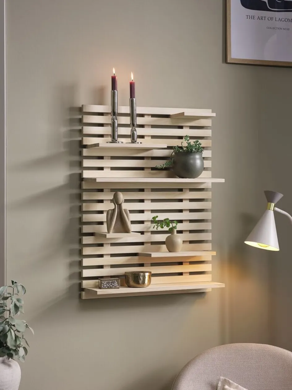 KETTINGEÉtagère murale KETTINGE 6 tablettes naturel-JYSK Outlet