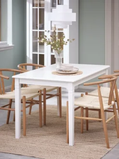 KIRKEBYTable KIRKEBY 80x130/220 blanc-JYSK Online
