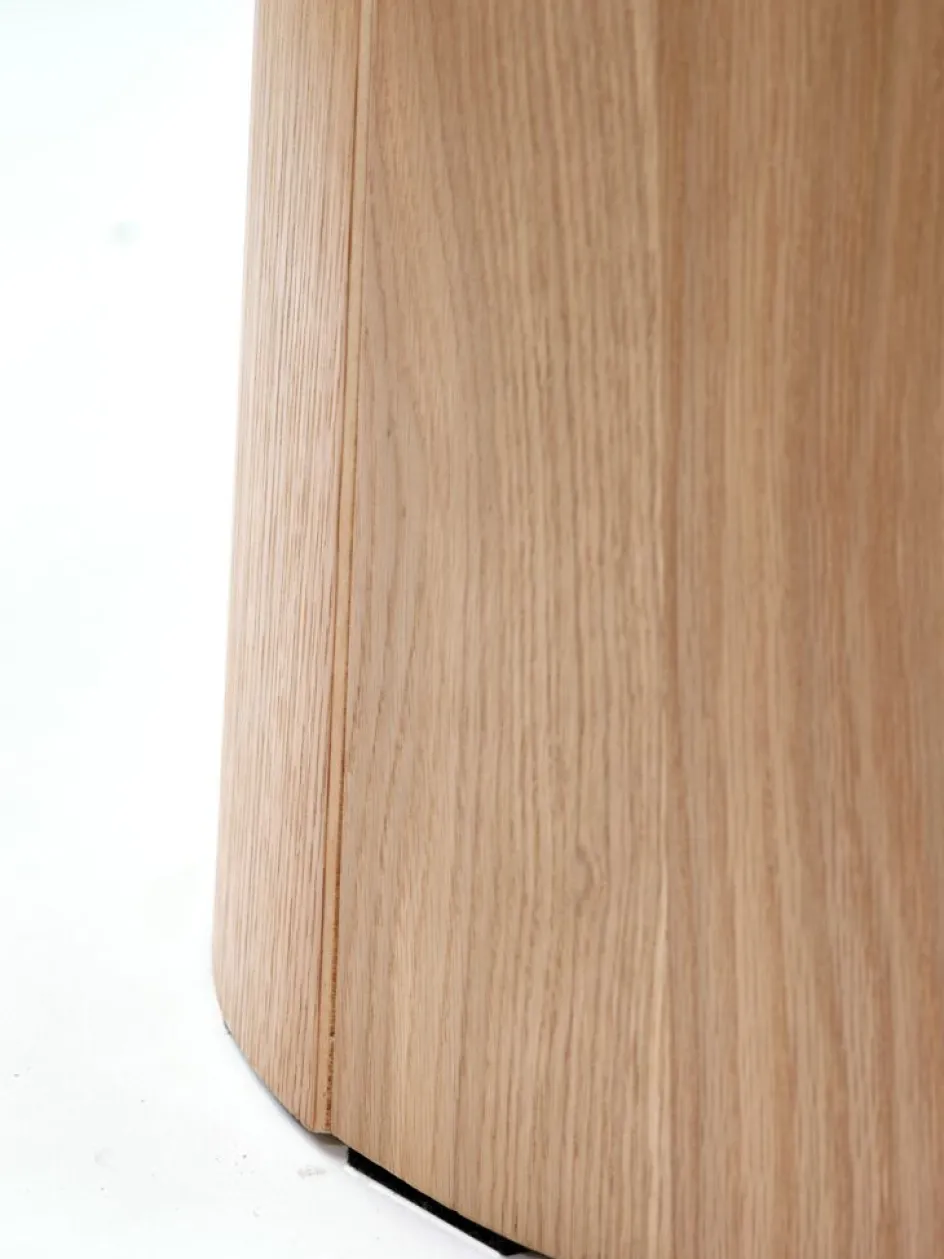 KLIPLEVTable basse KLIPLEV Ø80 coloris chêne naturel-Royal Oak