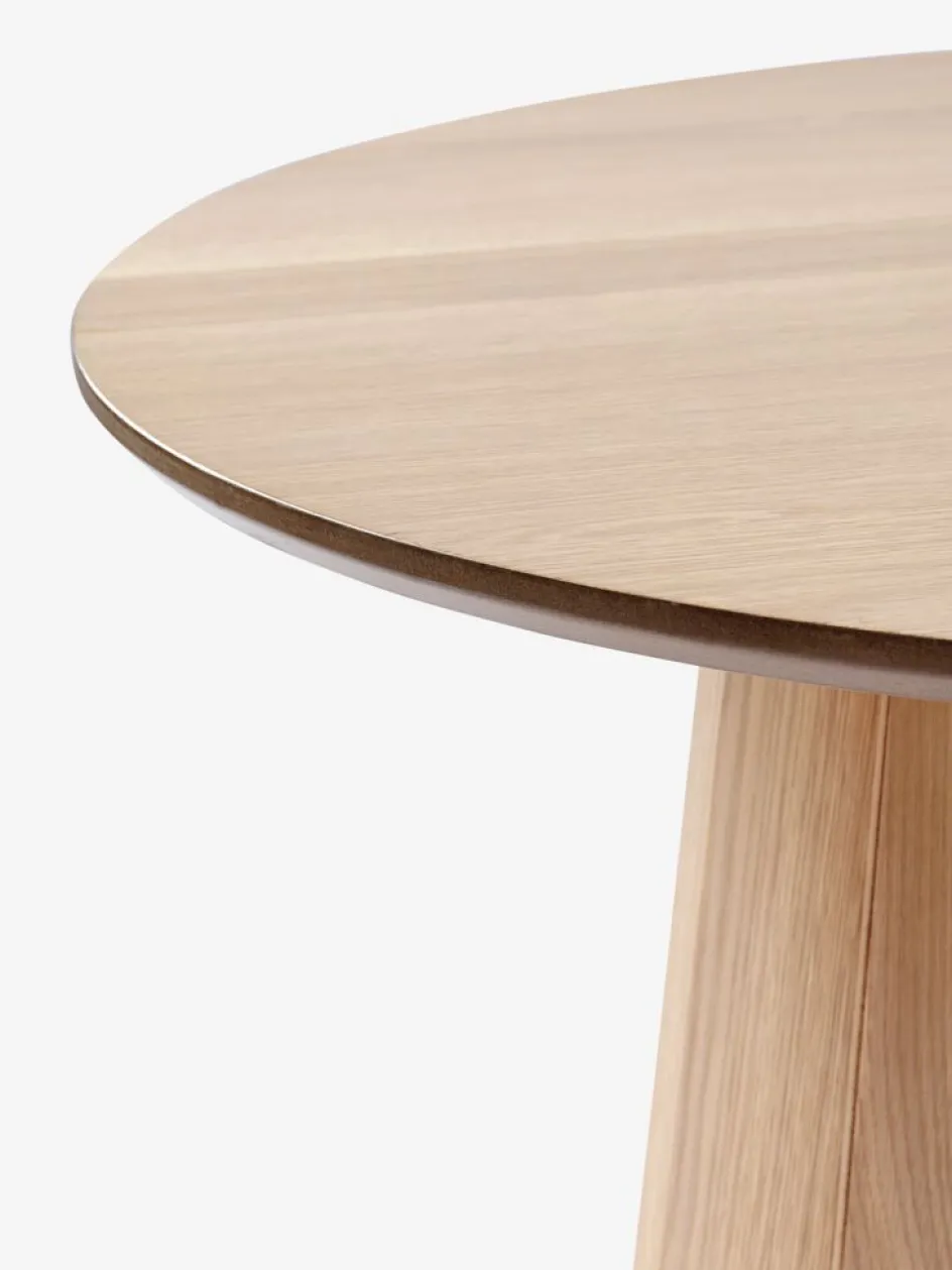 KLIPLEVTable basse KLIPLEV Ø80 coloris chêne naturel-Royal Oak