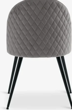KOKKEDALChaise KOKKEDAL velours gris/noir-JYSK Online