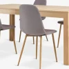 KORSKRO + JONSTRUPKORSKRO L200/326 table chêne nat. + 4 JONSTRUP chaises gris-JYSK Discount