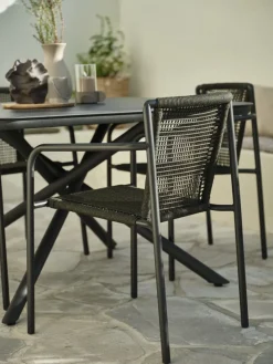 KRISTIANSTADChaise empilable KRISTIANSTAD vert foncé-JYSK