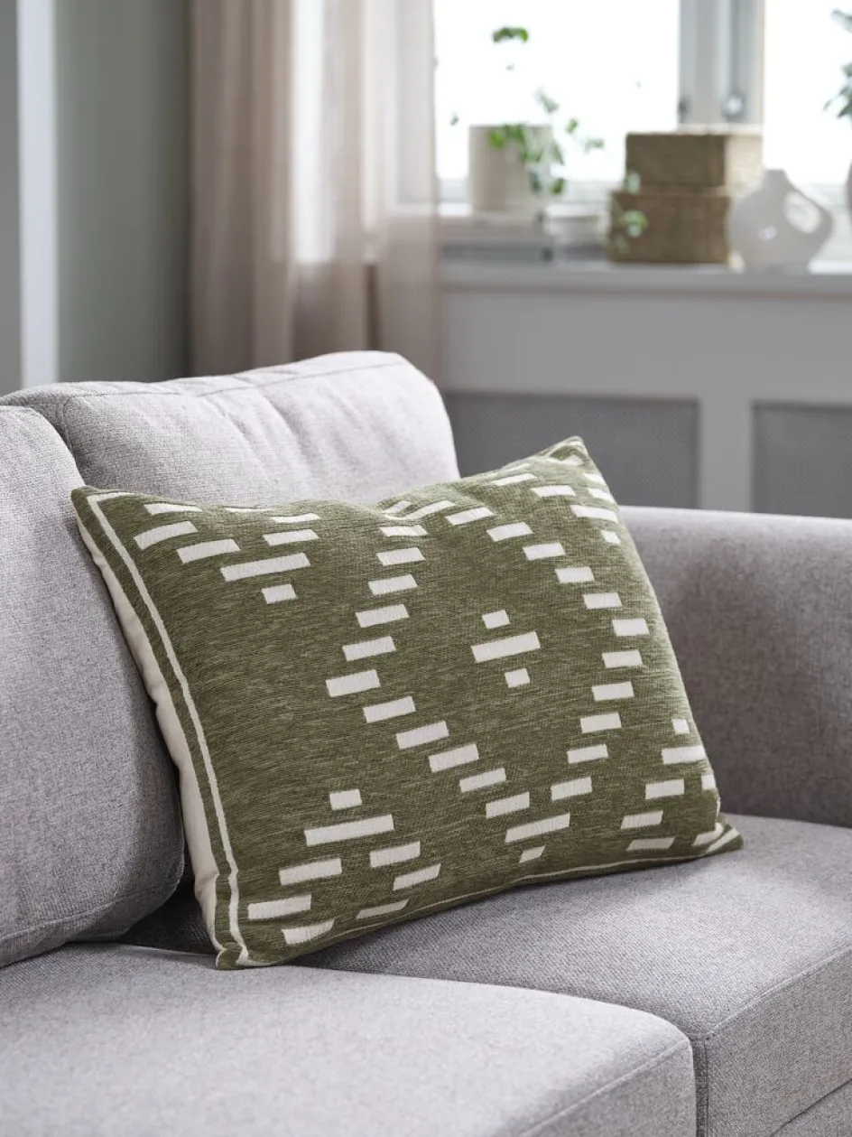 KROKUSCoussin KROKUS 40x60 chenille vert/beige-JYSK Outlet