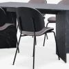 KRONDAL + TESTRUPKRONDAL L180 table marbre + 4 TESTRUP chaises sable c./noir-JYSK Online