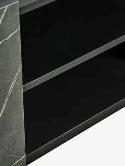 KRONDALMeuble TV KRONDAL 2 portes coloris marbre/noir-JYSK Outlet