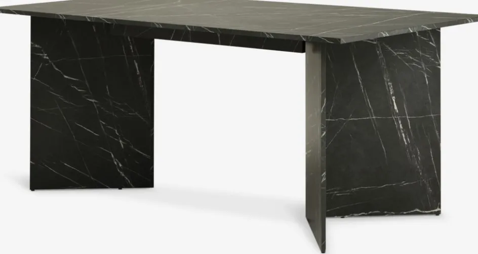 KRONDALTable KRONDAL 90x180 imitation marbre noir-JYSK Clearance