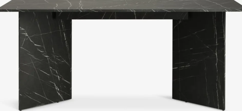KRONDALTable KRONDAL 90x180 imitation marbre noir-JYSK Clearance