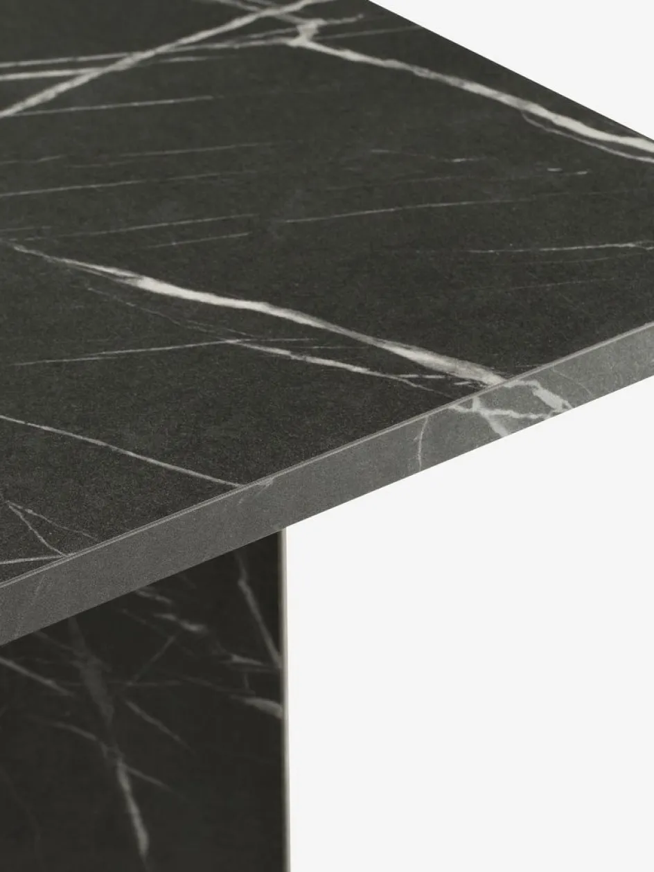 KRONDALTable KRONDAL 90x180 imitation marbre noir-JYSK Clearance