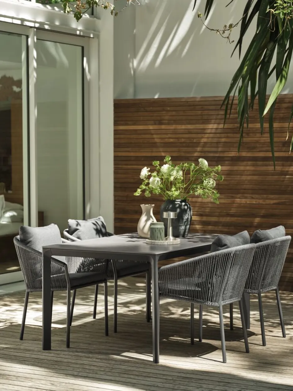 KUMLA + GILJAKUMLA L150 table + 4 GILJA chaises gris-JUTLANDIA Hot