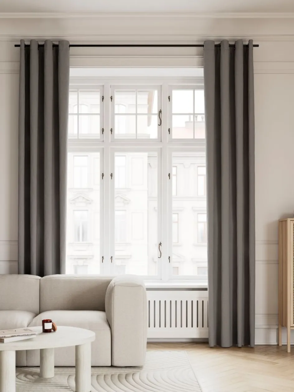 KVINGLARideau tamisant KVINGLA 1x140x245 gris chaud-JYSK Discount