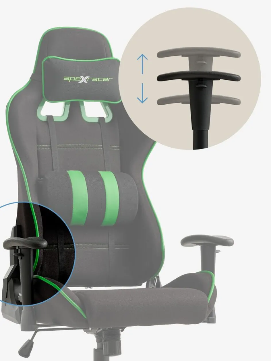 LAMDRUPChaise gaming LAMDRUP noir/vert-JYSK Hot