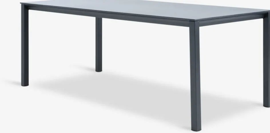 LANGET + GLOMFJORDLANGET L207 table + 4 GLOMFJORD chaises noir-JUTLANDIA Best
