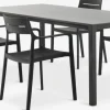 LANGET + INGSTRUPLANGET L207 table + 4 INGSTRUP chaises noir-JYSK New