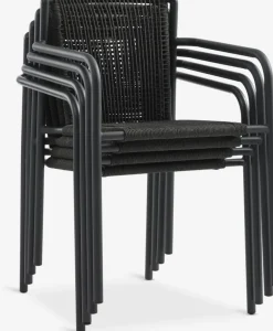 LANGET + KRISTIANSTADLANGET L207 table noir + 4 KRISTIANSTAD chaises vert-JYSK Sale