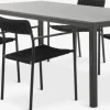LANGET + TRILLEVALLENLANGET L207 table + 4 TRILLEVALLEN chaises noir-JYSK Discount
