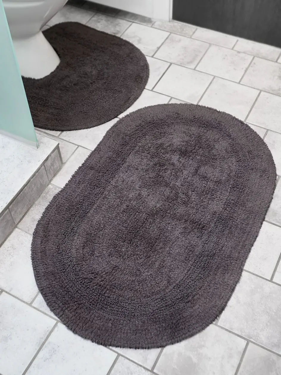 LERDALABasicEnsemble tapis de bain LERDALA 2 pièces anthracite-JYSK Clearance