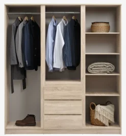 LIMFJORDENArmoire LIMFJORDEN 180x200 combi coloris-JYSK Discount