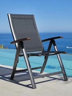 LIMHAMNChaise inclinable LIMHAMN gris-JUTLANDIA Best