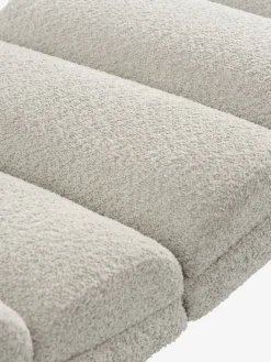 LINDELSEChaise longue d'intérieur LINDELSE tissu teddy beige/noir-JYSK Discount