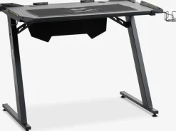 LINDHOLMGoldBureau gaming LINDHOLM a/LED et porte-gobelet noir-JYSK Best