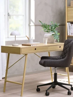 LINDVEDBureau LINDVED 48x120 2 tiroirs coloris-JYSK Best