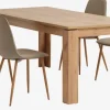 LINTRUP + BISTRUPLINTRUP L190/280 table colo. chêne + 4 BISTRUP chaises sable-JYSK Clearance