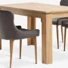 LINTRUP + PEBRINGELINTRUP L140 table coloris chêne + 4 PEBRINGE chaises gris-JYSK New