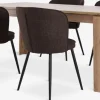 LINTRUP + RISSKOVLINTRUP L190/280 table colo. chêne + 4 RISSKOV chaises brun-JYSK Clearance