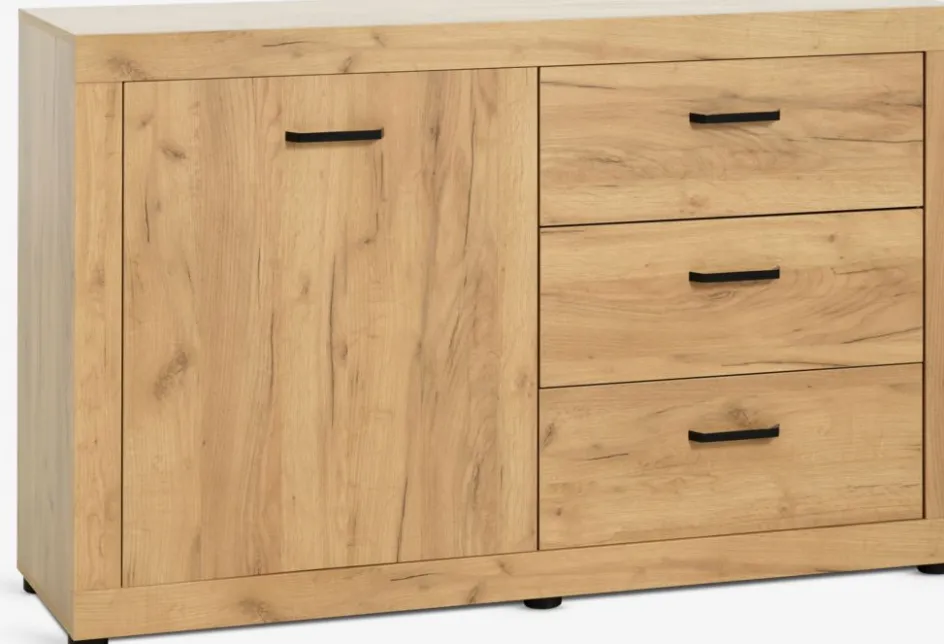 LINTRUPBuffet LINTRUP 1 porte 3 tiroirs coloris chêne naturel-JYSK Hot