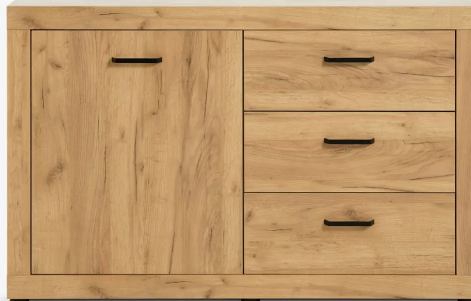 LINTRUPBuffet LINTRUP 1 porte 3 tiroirs coloris chêne naturel-JYSK Hot