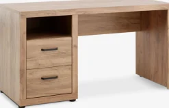 LINTRUPBureau LINTRUP 60x140 2 tiroirs 1 tablette coloris chêne nat-JYSK Best