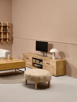 LINTRUPMeuble TV LINTRUP 2 portes coloris chêne naturel-JYSK Best