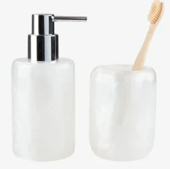 LISTERBYPorte-brosses à dents LISTERBY blanc effet nacre-JYSK