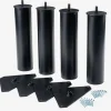 LOFJORDENPieds de lit Ø5xH23cm LOFJORDEN acier noir 4pcs/pqt-JYSK Best