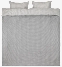 LOLAPlusParure de lit Seersucker LOLA 240x220 gris/blanc-JYSK