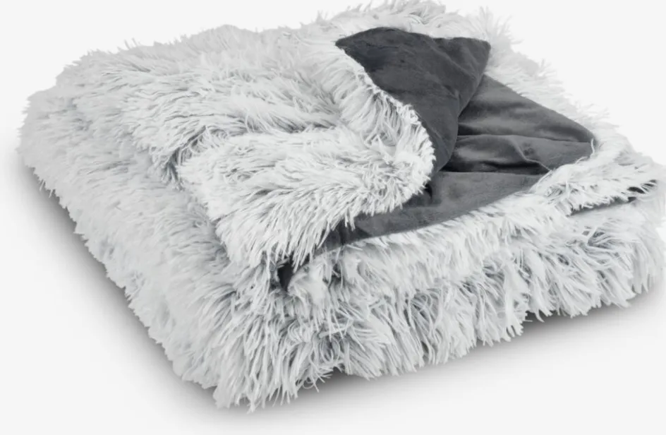 LOTUSPlaid LOTUS 135x195 blanc/gris-JYSK Clearance